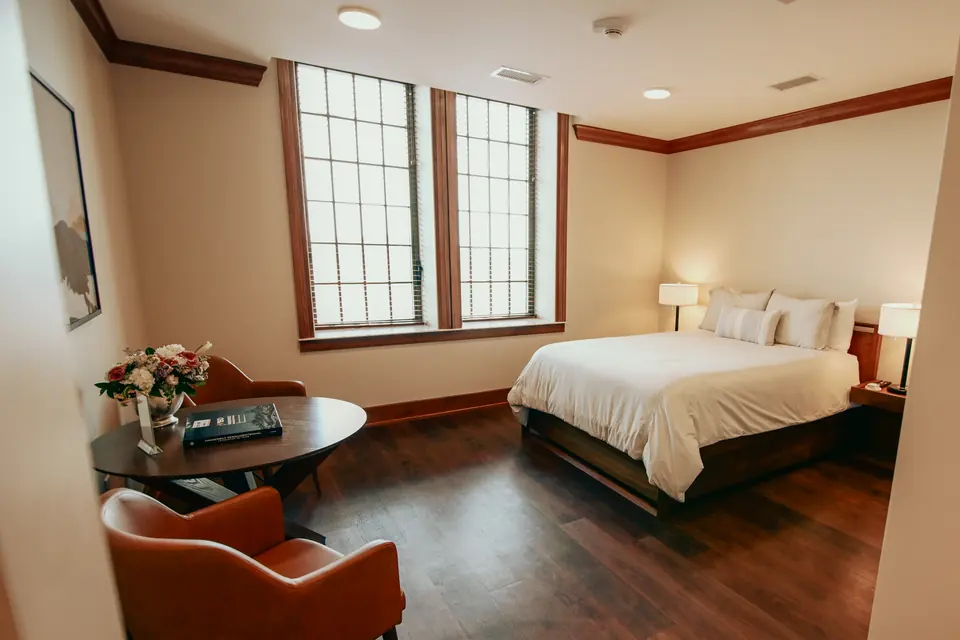 Owner-selected Creative River photograph of studio suite at West End Tower.