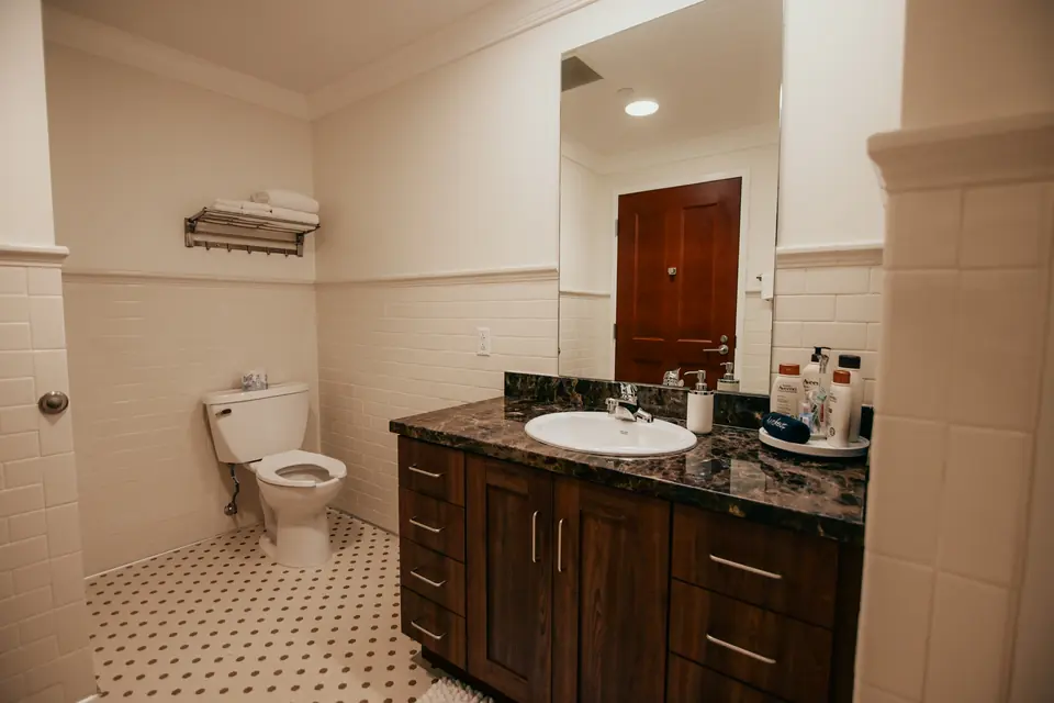 Owner-selected Creative River photograph of studio suite at West End Tower.