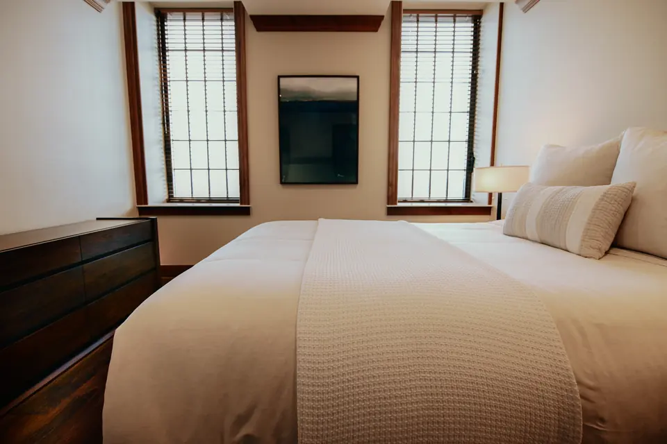 Owner-selected Creative River photograph of deluxe one-bedroom at West End Tower.