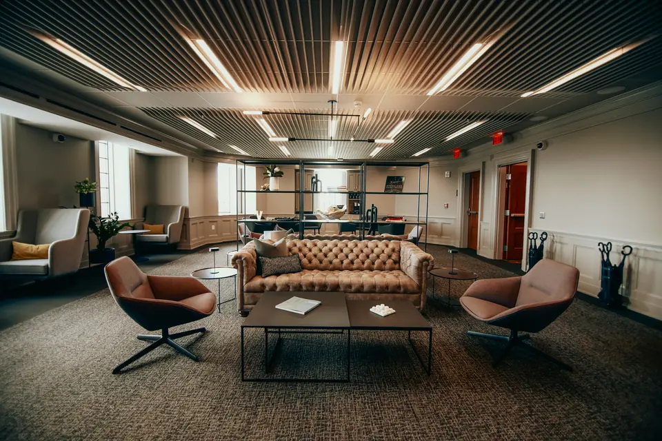 Owner-selected Creative River photograph of executive lounge at West End Tower.