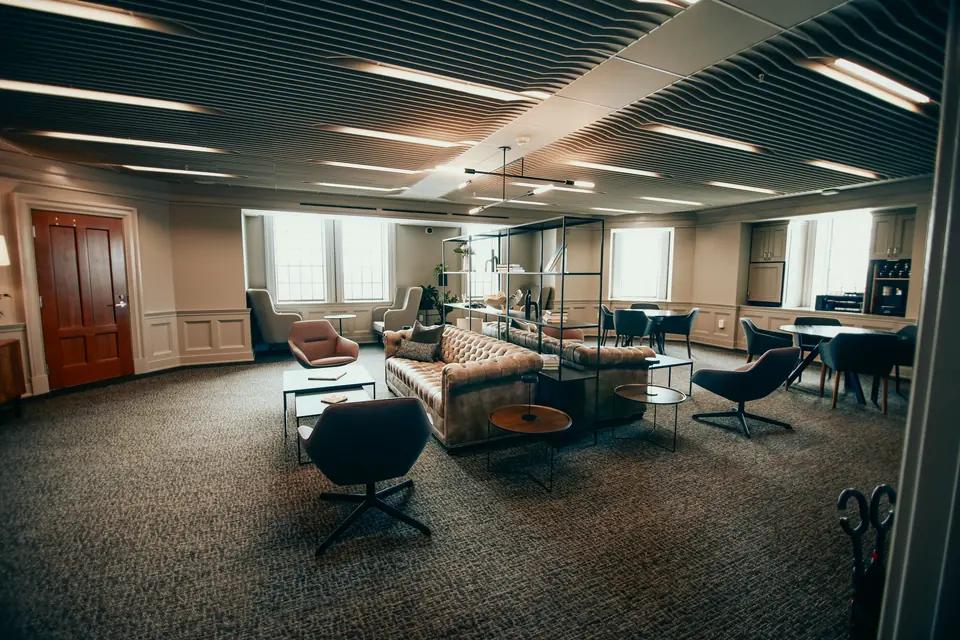 Owner-selected Creative River photograph of executive lounge at West End Tower.